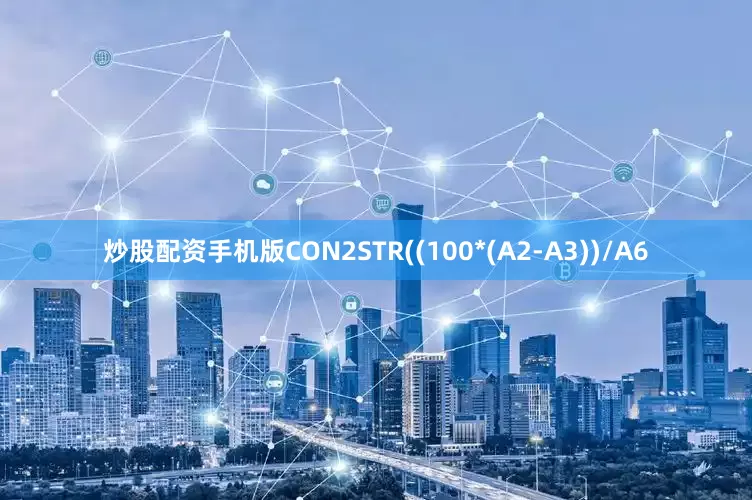 炒股配资手机版CON2STR((100*(A2-A3))/A6